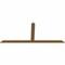 Ekena Millwork Portland Timber Gable Bracket, Western Red Cedar, 108"W x 45"H x 1 1/2"D x 5 1/2"F, 10/12 Pitch GBW108X45X0206POR00SWR - alternate 2